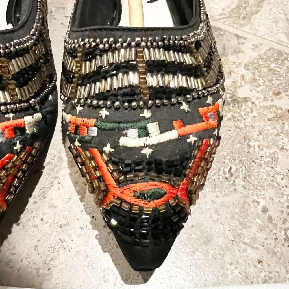 Alice + Olivia Lenora Slip-On Stitch Ballet Flats, New, Size 39.5